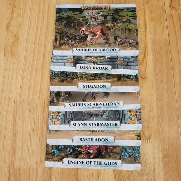 Warhammer: Age of Sigmar Warscroll Cards Seraphon - Picture 3 of 7